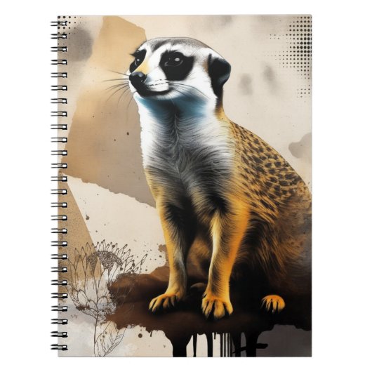 Curious Meerkat | Notebook Journal Notitieboek (Voorkant)