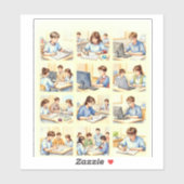 Curious Minds school Sticker (Vel)