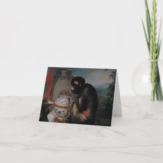 Curious Monkey ~ Kaart / Uitnodigingen (Voorkant)