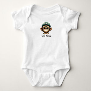 Curious Monkey met groen Pet Romper