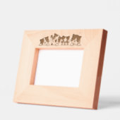 Curious Paws - Cute Cats Friends Peeking Gegraveerde Lijstjes (Links)