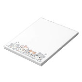 Curious Paws - Cute Cats Friends Peeking Notitieblok (Linkerzijde)