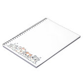 Curious Paws - Cute Cats Friends Peeking Notitieboek (Linkerzijde)