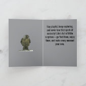 Curious Perch Black Hooded Crow Kaart (Binnen)