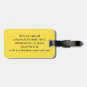 Curious Pig Bagagelabel (Achterkant horizontaal)