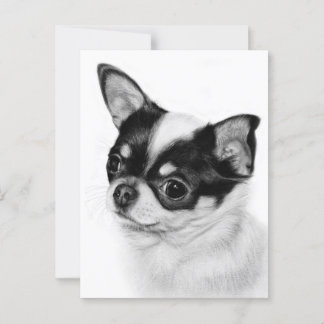 Curious Soul - Hand Painted Chihuahua Artwork Briefkaart