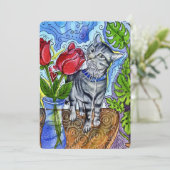 Curious Spirit Feestdagenkaart (Staand voorkant)