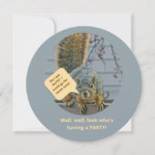 CURIOUS SQUIRREL ON FENCE LOOKING INTO HOUSE KAART (Voorkant)