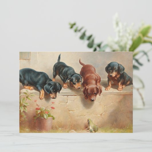 Curious Teckel Puppies | Carl Reichert (Staand voorkant)