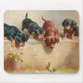 Curious Teckel Puppies | Carl Reichert Muismat (Voorkant)