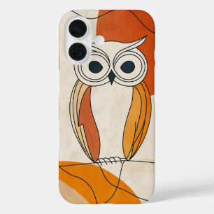 Curious Uil Look iPhone 16 Hoesje
