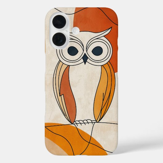 Curious Uil Look Case-Mate iPhone Case (Achterkant)