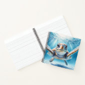 Curious Zee Turtle Notitieboek (Binnen)