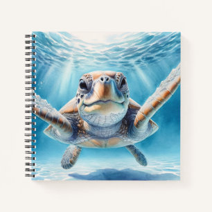 Curious Zee Turtle Notitieboek