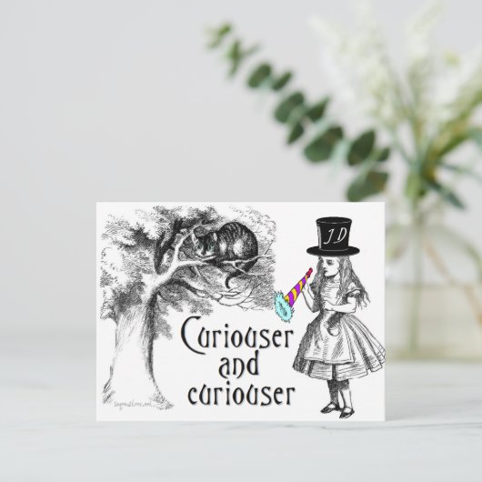 Curiouser Briefkaart (Staand voorkant)