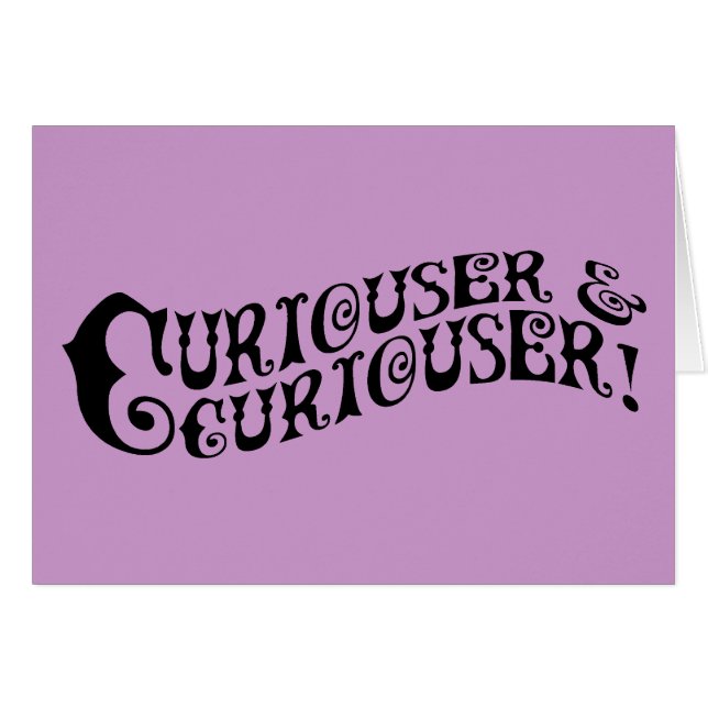 Curiouser & Curiouser (Voorkant Horizontaal)
