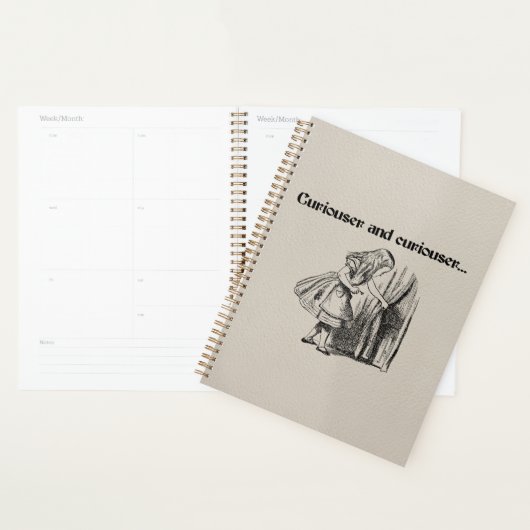Curiouser en Curiouser Alice Met Sleutel Planner (Display)