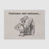 Curiouser en Curiouser Alice Met Sleutel Tissuepapier (Voorkant)