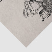 Curiouser en Curiouser Alice Met Sleutel Tissuepapier (Detail)