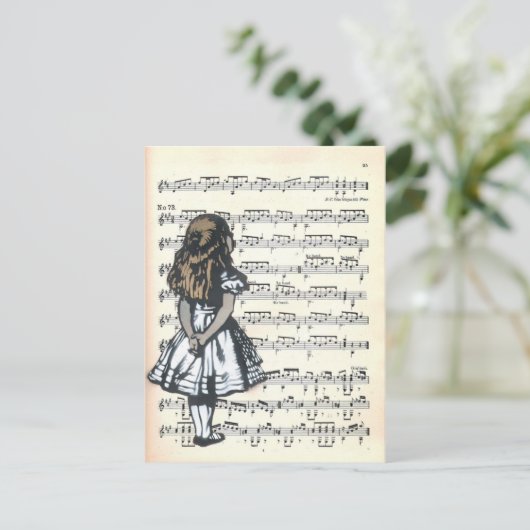 Curiouser en Curiouser Briefkaart (Staand voorkant)