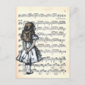 Curiouser en Curiouser Briefkaart (Voorkant)