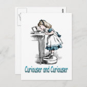Curiouser en Curiouser Briefkaart (Voorkant / Achterkant)
