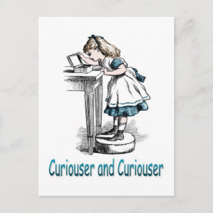 Curiouser en Curiouser Briefkaart