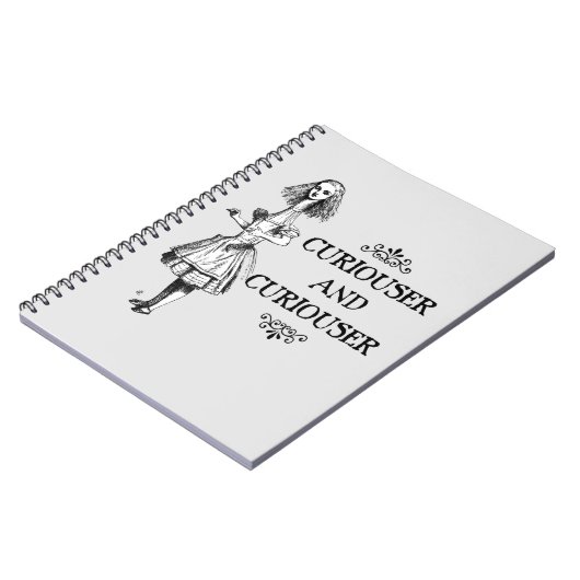 Curiouser en Curiouser Notitieboek (Linkerzijde)