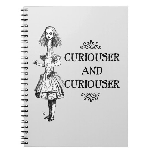 Curiouser en Curiouser Notitieboek (Voorkant)