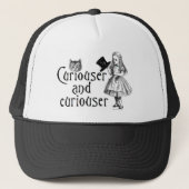 Curiouser en curiouser trucker pet (Voorkant)