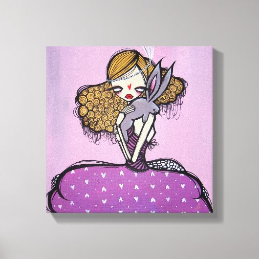"Curiouser en Curiouser!" Verpakt canvas, 12 x 12 Canvas Afdruk (Voorkant)
