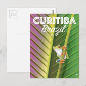 Curitiba, Braziliaanse reisposter Briefkaart (Voorkant / Achterkant)