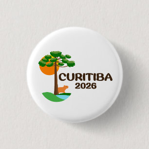 Curitiba Brazilië 2026 Internationale Conventie Sp Ronde Button 3,2 Cm