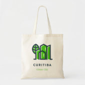 Curitiba Brazilië Latijns Duurzame Groene Stad Tote Bag (Voorkant)