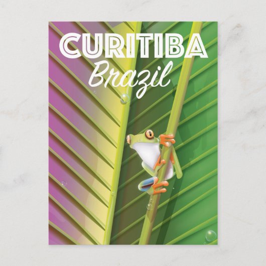 Curitiba, Brazilië Reisposter Briefkaart (Voorkant)