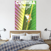 Curitiba, Brazilië Reisposter Canvas Afdruk (Insitu (Slaapkamer))