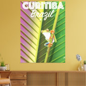 Curitiba, Brazilië Reisposter Canvas Afdruk (Insitu (Woonkamer))