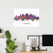 Curitiba Brazilië Skyline Poster (Thuiskantoor)