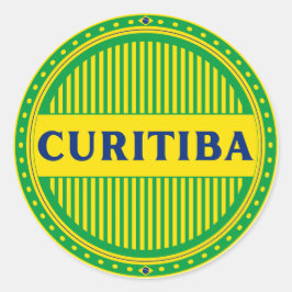 Curitiba Pride – Braziliaanse identiteit Ronde Sticker
