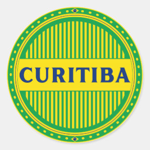 Curitiba Pride – Braziliaanse identiteit Ronde Sticker