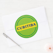 Curitiba Pride – Braziliaanse identiteit Ronde Sticker (Envelop)