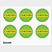 Curitiba Pride – Braziliaanse identiteit Ronde Sticker (Vel)