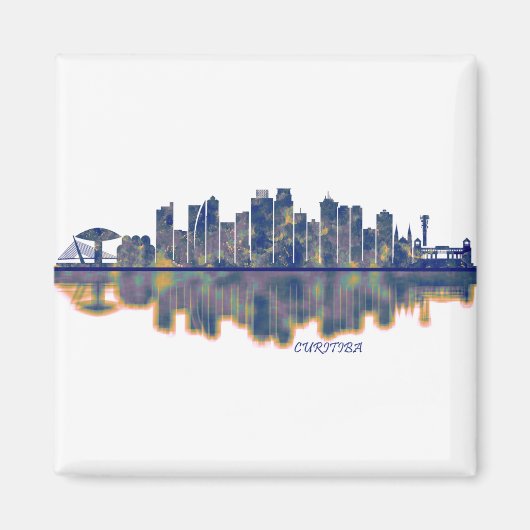 Curitiba Skyline Magneet (Voorkant)