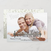 Curl Bar en Gewichten Foto opslaan van de datum Save The Date (Voorkant / Achterkant)