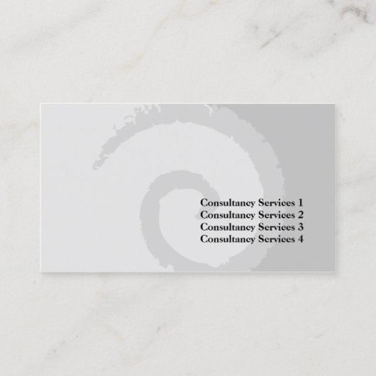 Curl Blue Visitekaartje (Achterkant)