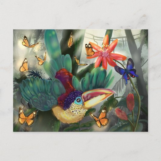 Curl Crested Aracari Toucan Briefkaart (Voorkant)