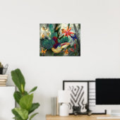 Curl Crested Aracari Toucan Poster (Thuiskantoor)