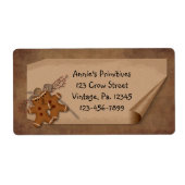 Curl Label Gingerbrood Etiket (Voorkant)