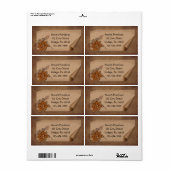 Curl Label Gingerbrood Etiket (Full Sheet)