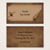 Curl Label Pip Berry Heart Hang Label Visitekaartjes (Voorkant /achterkant)